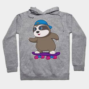 Sloth Skater Skateboard Sports Hoodie